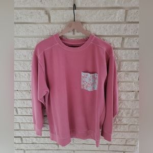 OVERSIZED Small/Medium Pink Geneologie Crew Neck